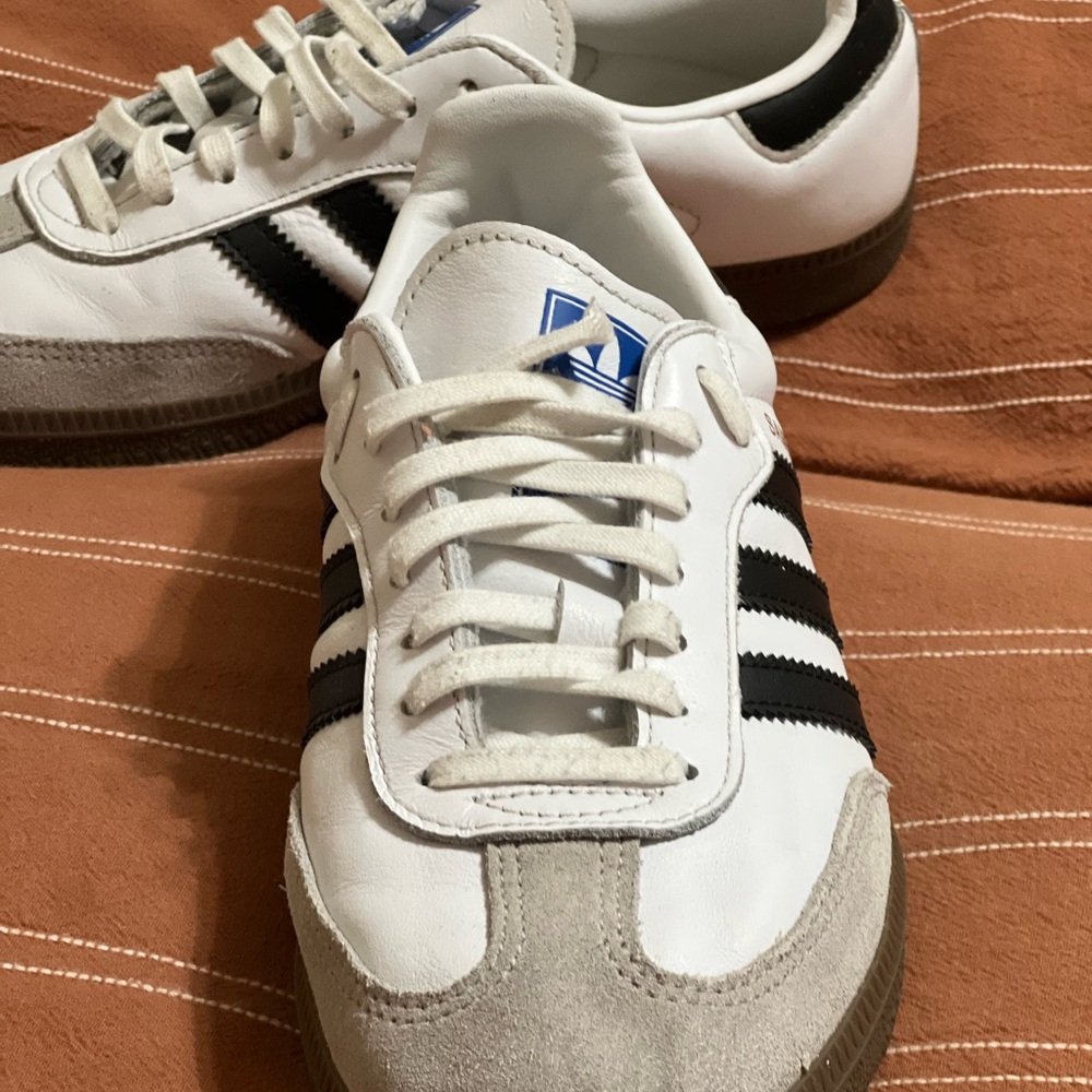 Adidas Women's White and Black Sneakers